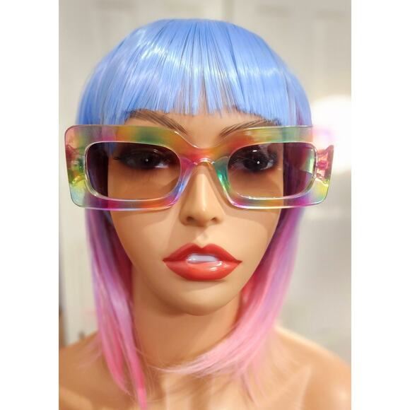 Sunglasses Women Multicolor Frame with Pink Case - Picture 5 of 7